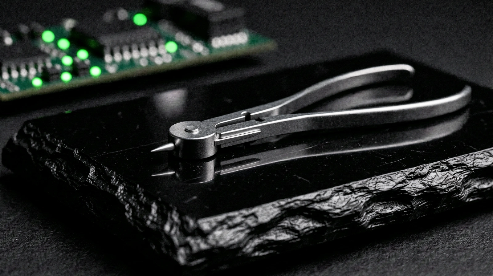 Präzisionsinstrument auf Obsidian